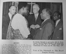 Dr Kwame Nkrumah, the first Prime Minister of independent Ghana