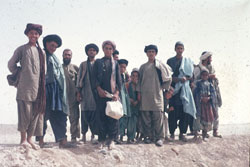 Local people at ‘Camp Yorkshire’ near Kandahar in Afghanistan