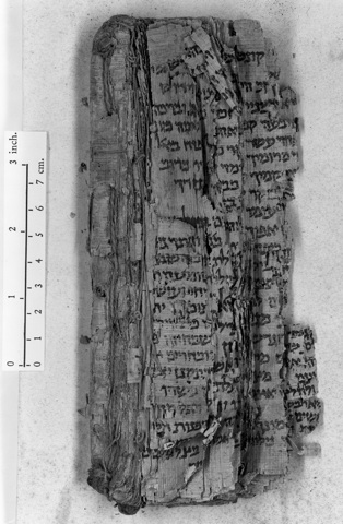the papyrus codex as Schechter discovered it