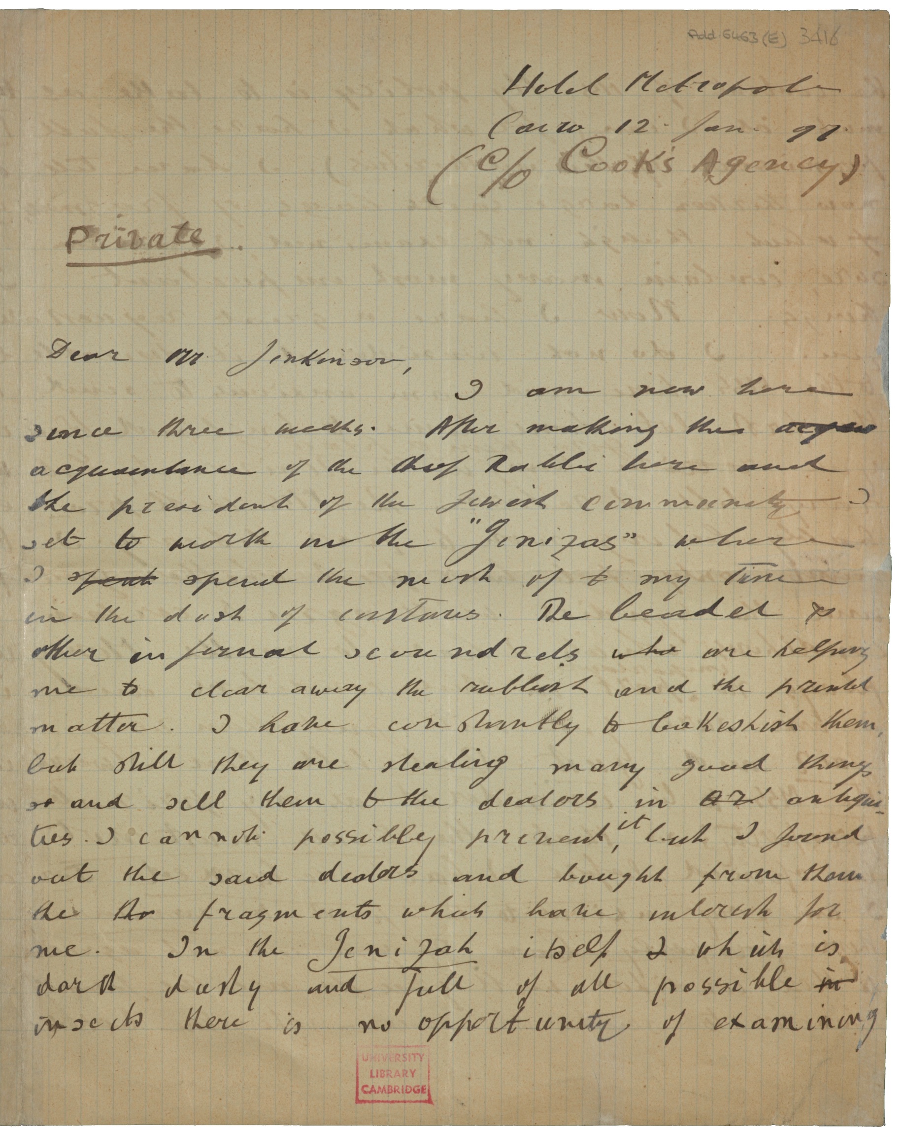 Schechter's letter