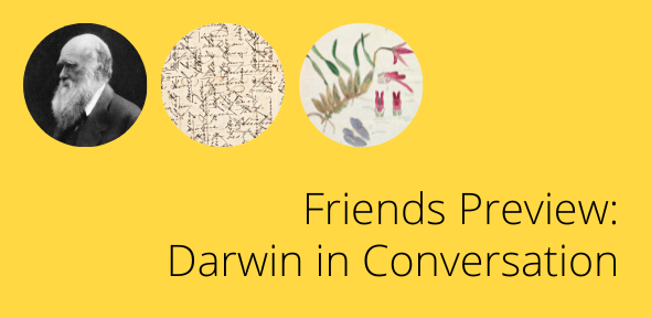 Header image for the Friends Preview of Darwin in Conversation